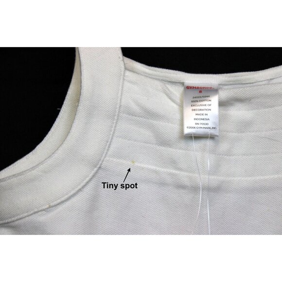 NEW 2007 Gymboree Candy Apple Tank Top sz 8 Shirt Applique Embroidery Pleated - Picture 5 of 6